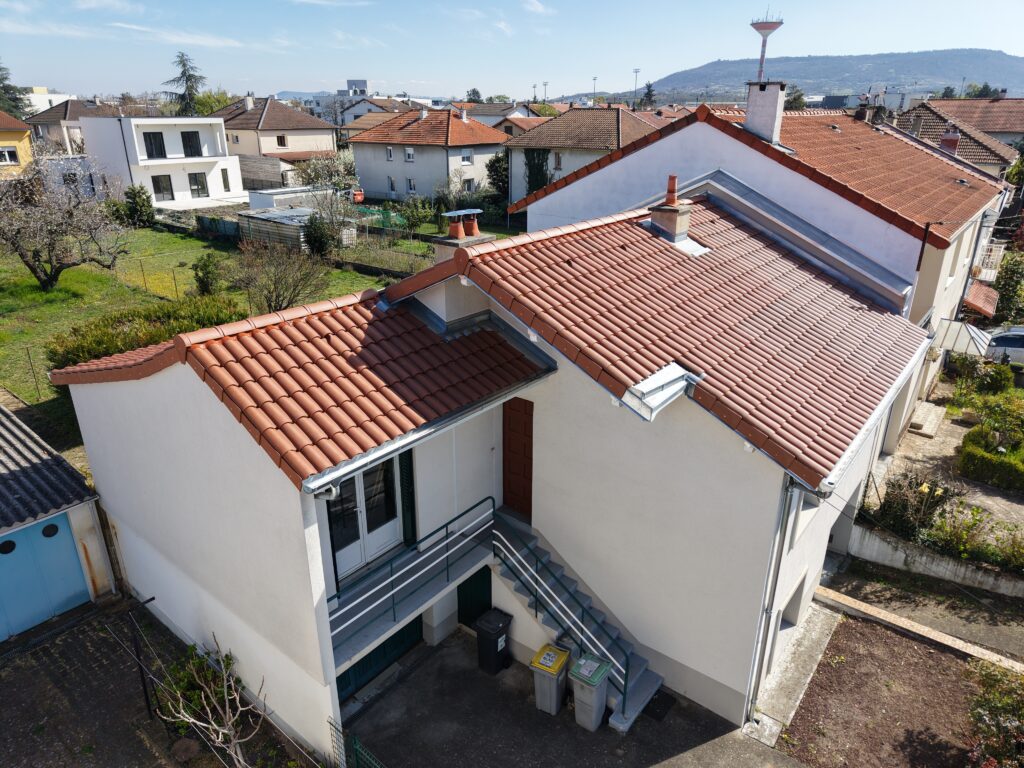 toiture Aubière rénovation complète vue aérienne